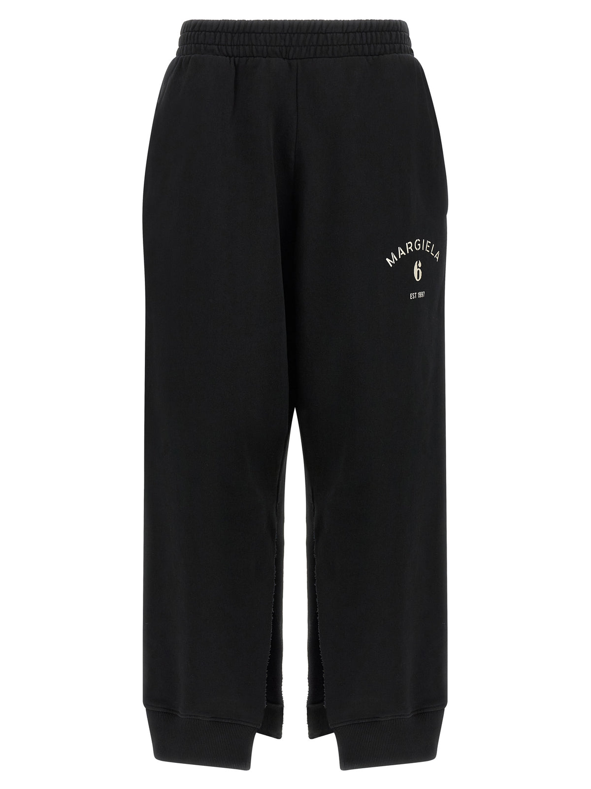 MM6 Maison Margiela Black Cotton Joggers - Stylish Sportswear
