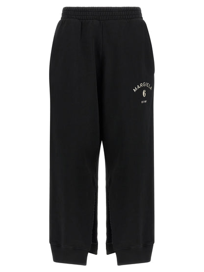 MM6 Maison Margiela Black Cotton Joggers (Workout Pants)