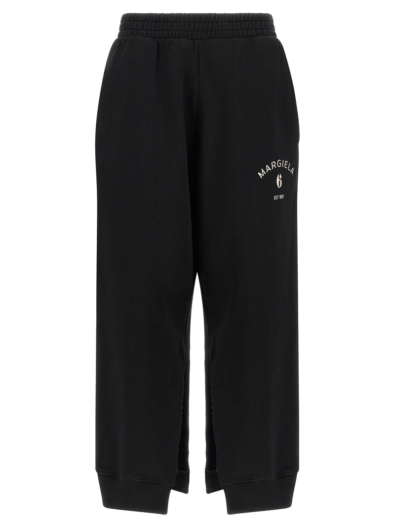 MM6 Maison Margiela Black Cotton Joggers - Stylish Sportswear