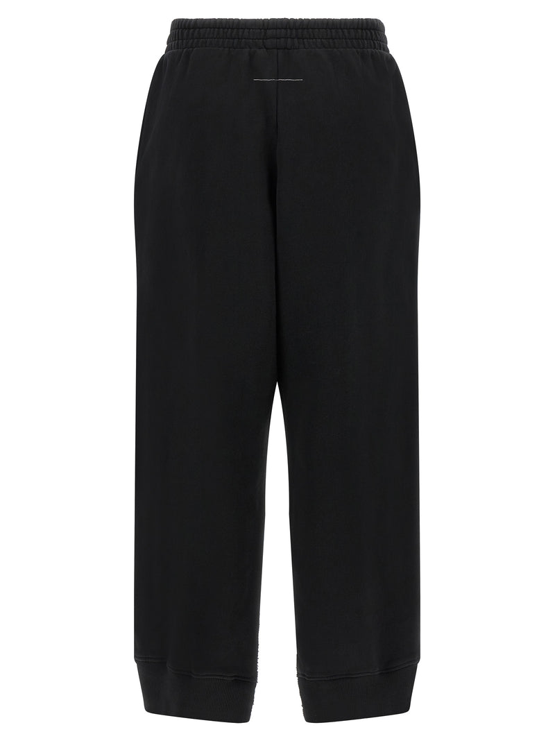 MM6 Maison Margiela Black Cotton Joggers - Stylish Sportswear