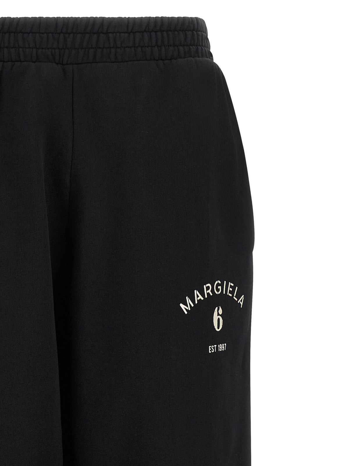 MM6 Maison Margiela Black Cotton Joggers - Stylish Sportswear