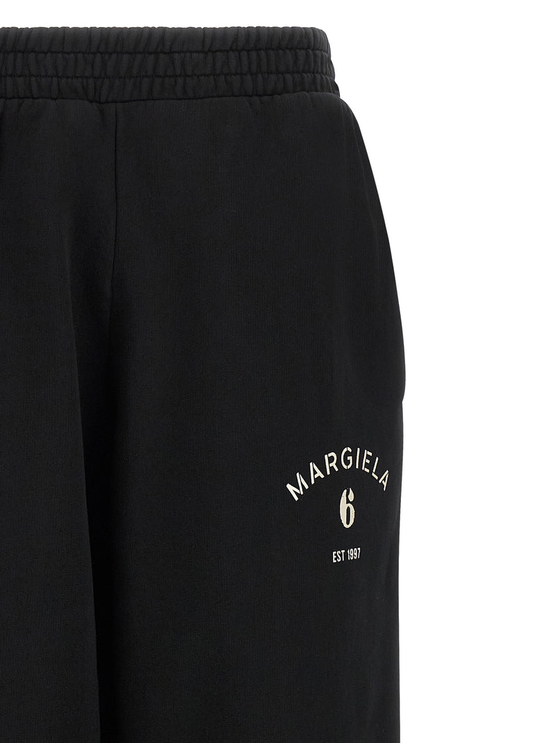 MM6 Maison Margiela Black Cotton Joggers - Stylish Sportswear