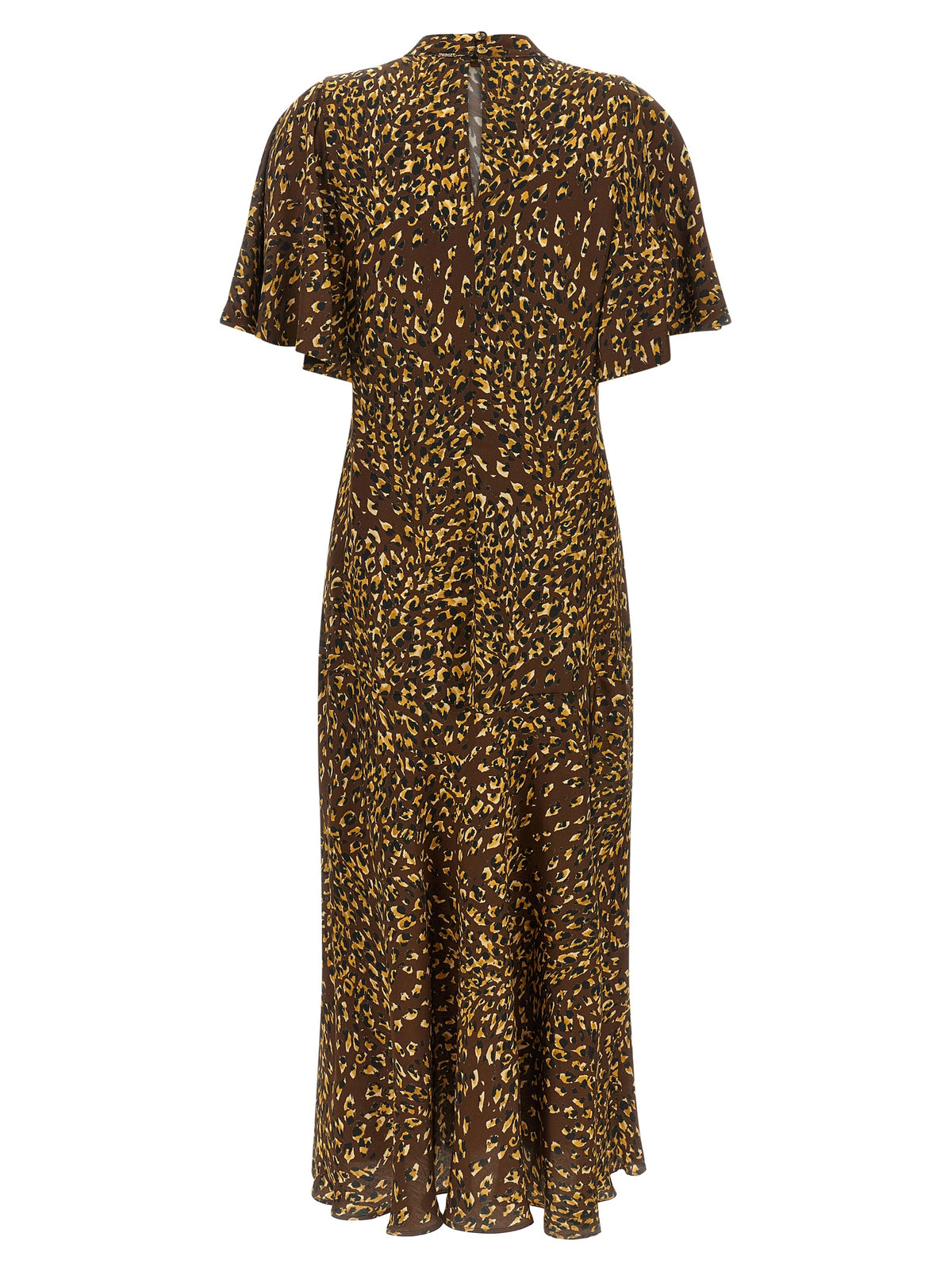 Robe Longue en Viscose Marron Twinset