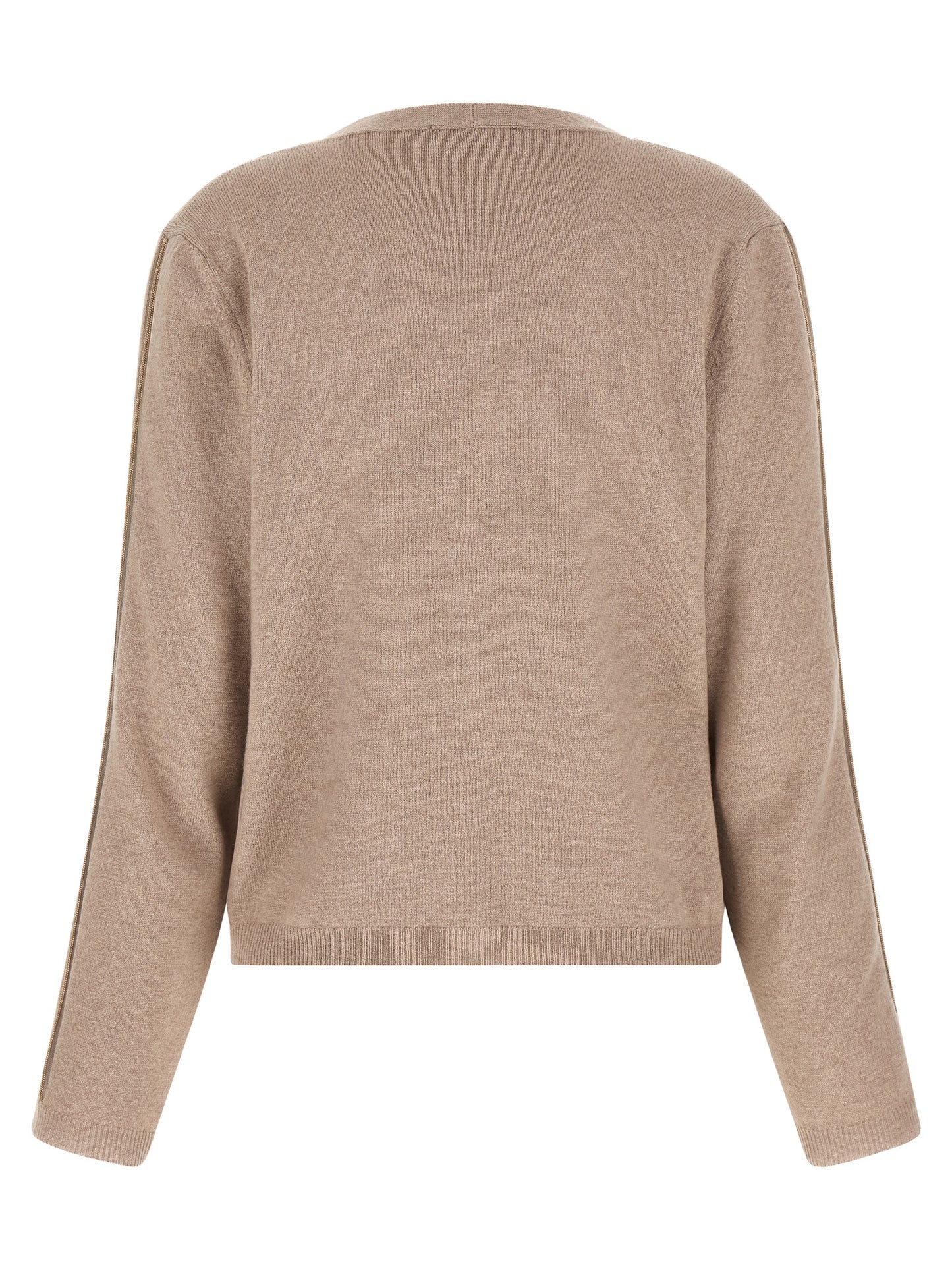 Fabiana Filippi Beige Virgin Wool Cardigan