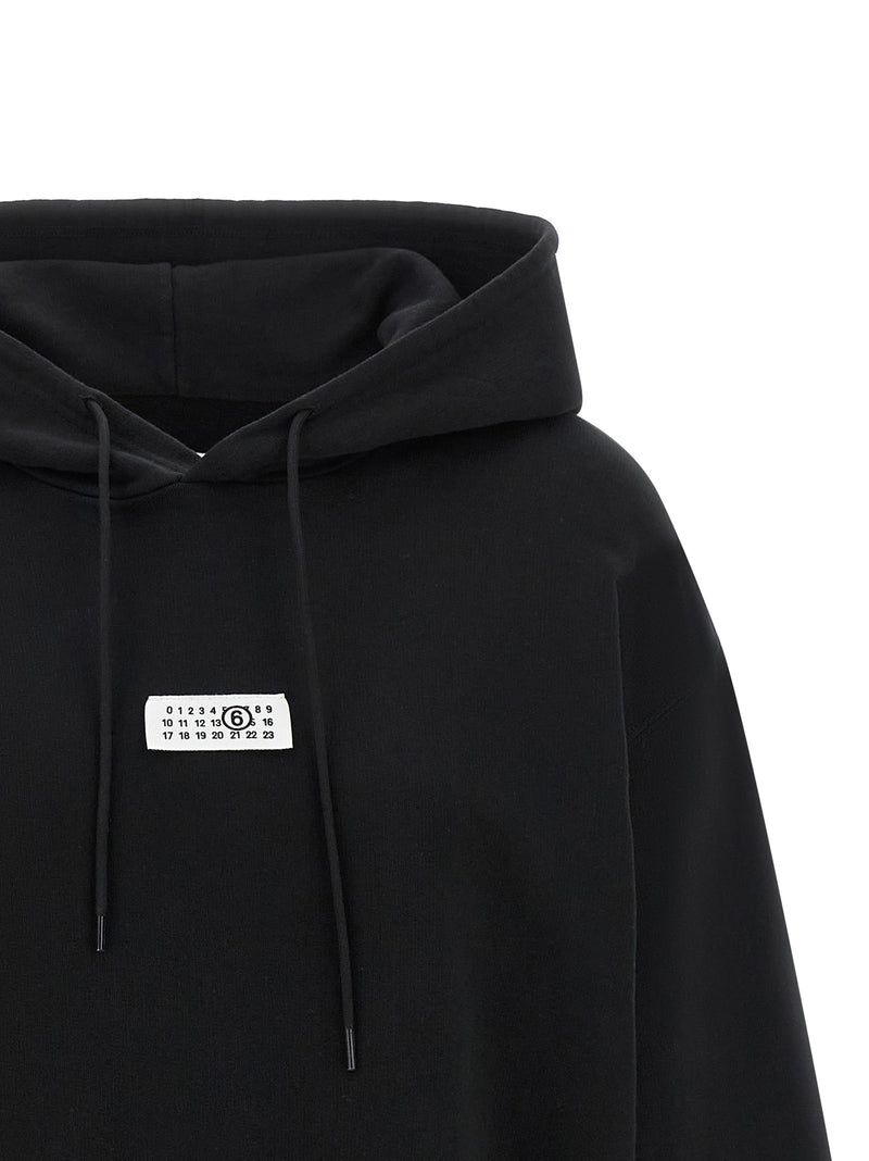 MM6 Maison Margiela Sweatshirt en Coton Noir pour Femme