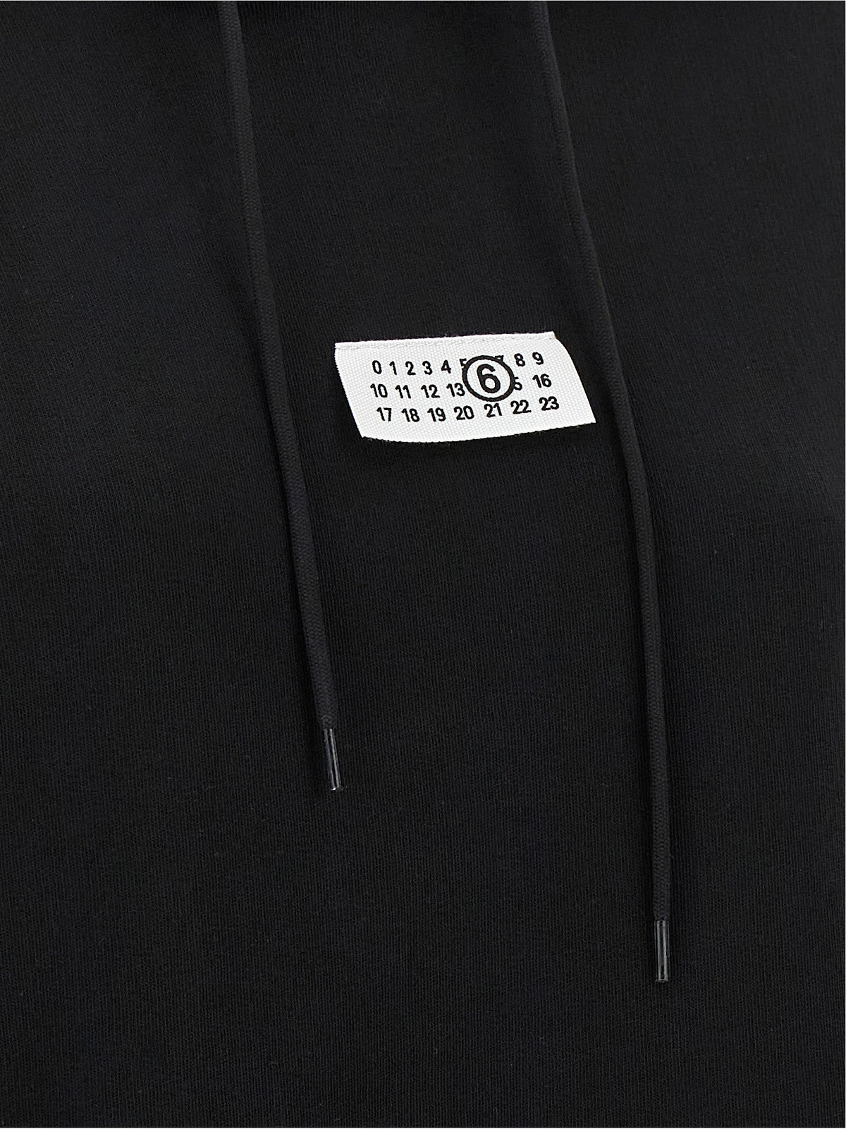 MM6 Maison Margiela Sweatshirt en Coton Noir pour Femme