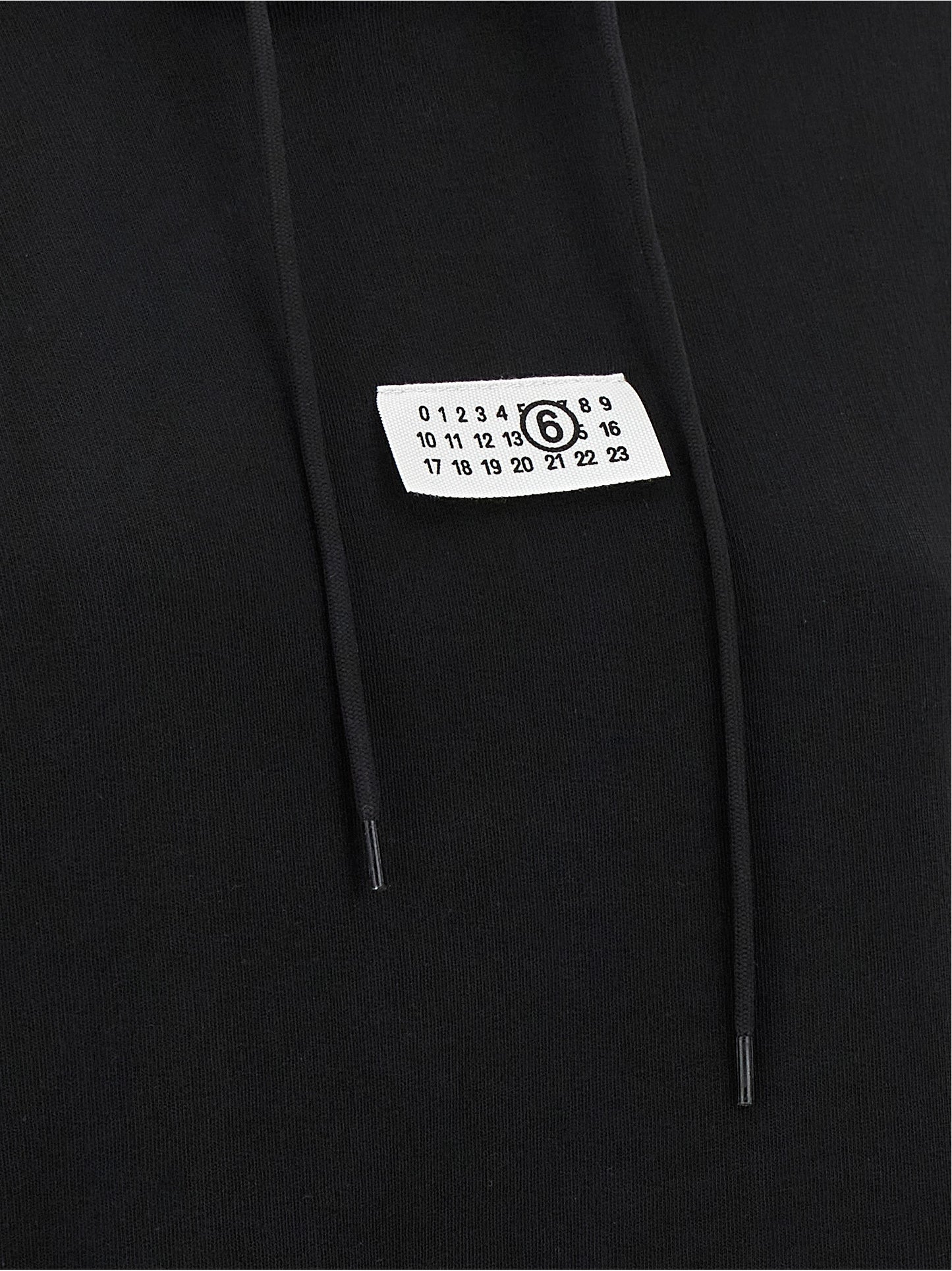 MM6 Maison Margiela Black Cotton Sweatshirt