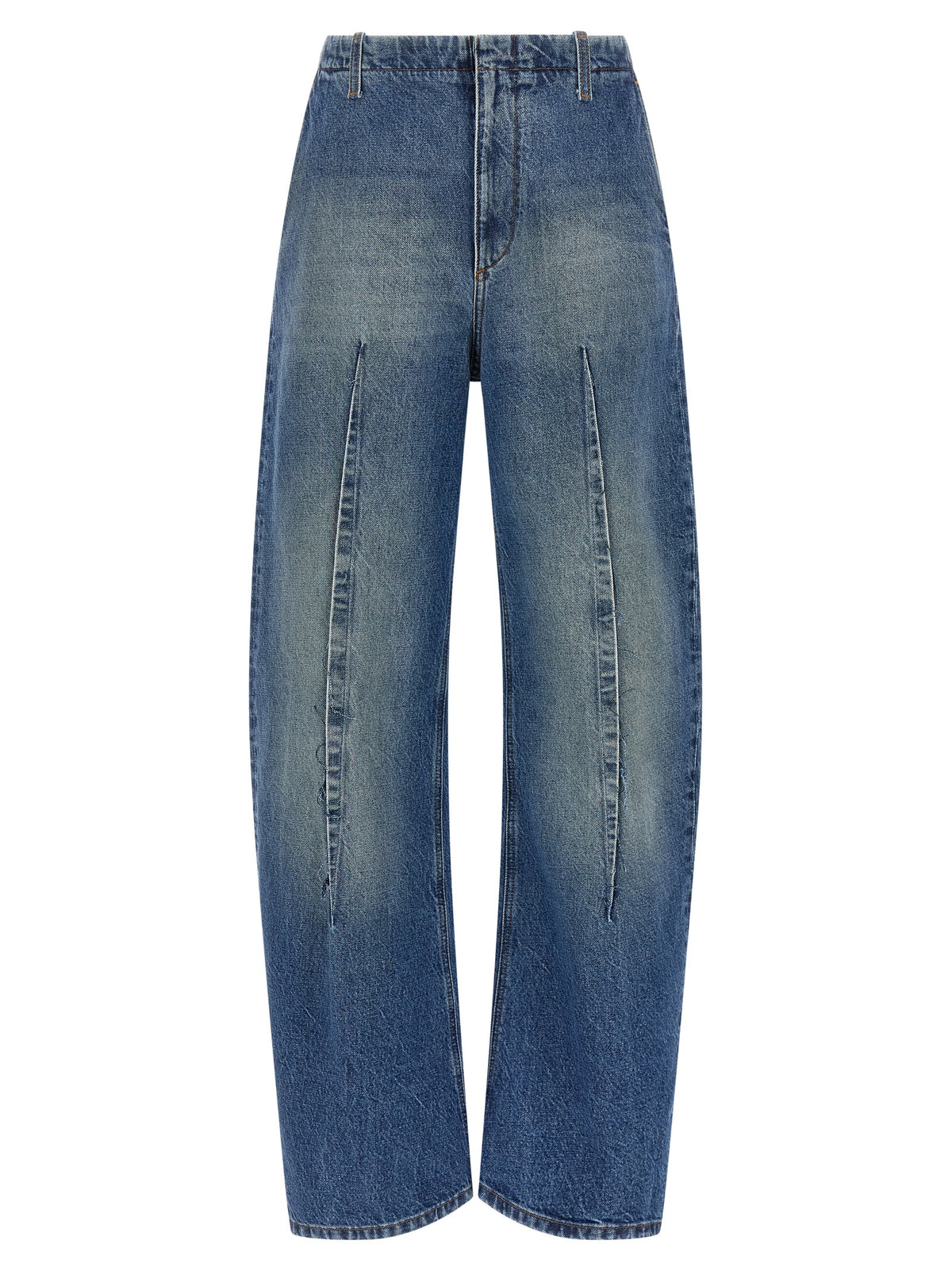 MM6 Maison Margiela Blue Cotton High-Waisted Jeans