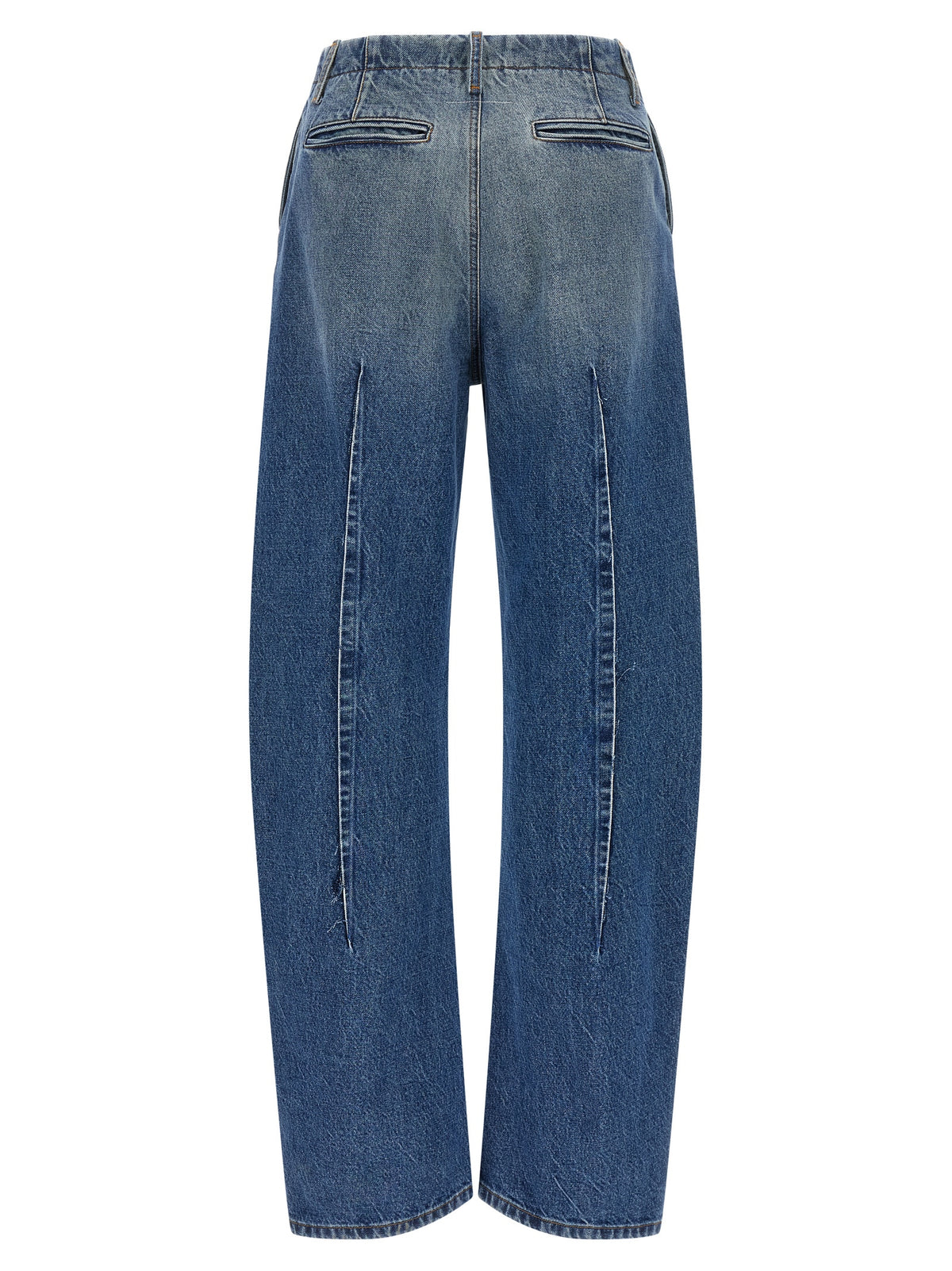 MM6 Maison Margiela Blue Cotton High-Waisted Jeans
