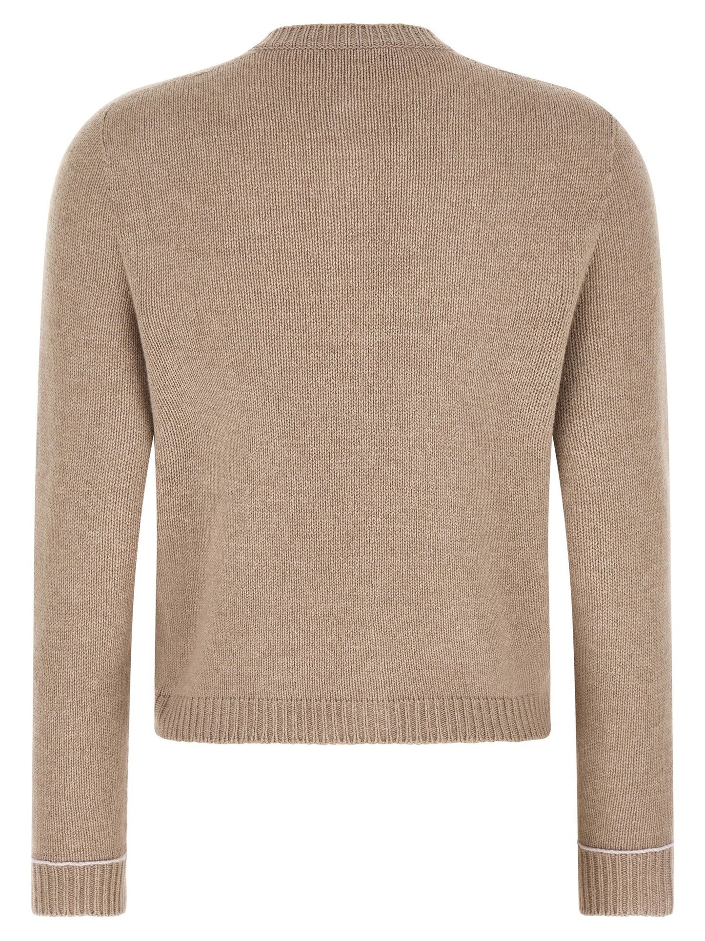Fabiana Filippi Beige Virgin Wool Cardigan