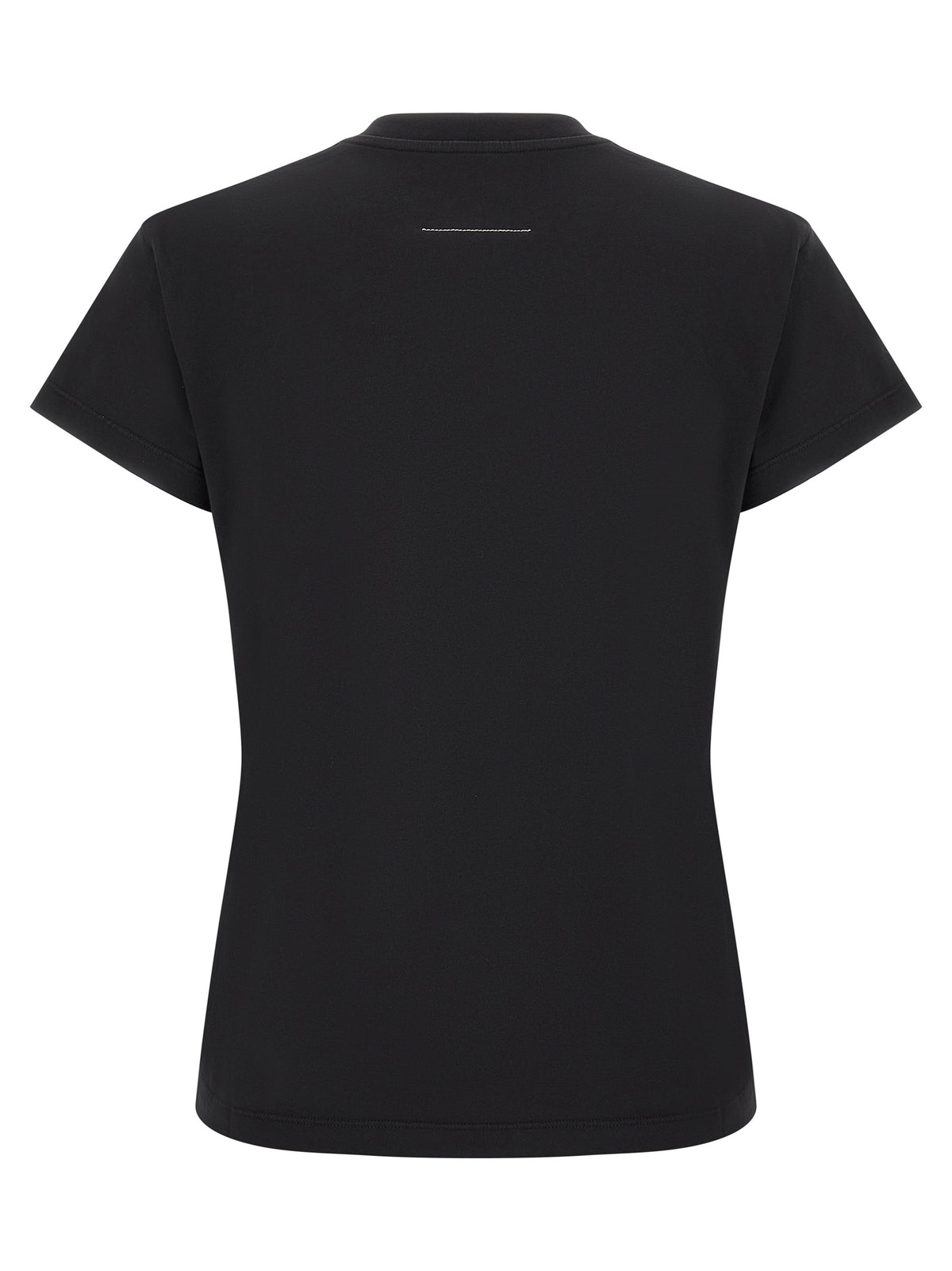 MM6 Maison Margiela Black Cotton T-Shirt - Contemporary Minimalism