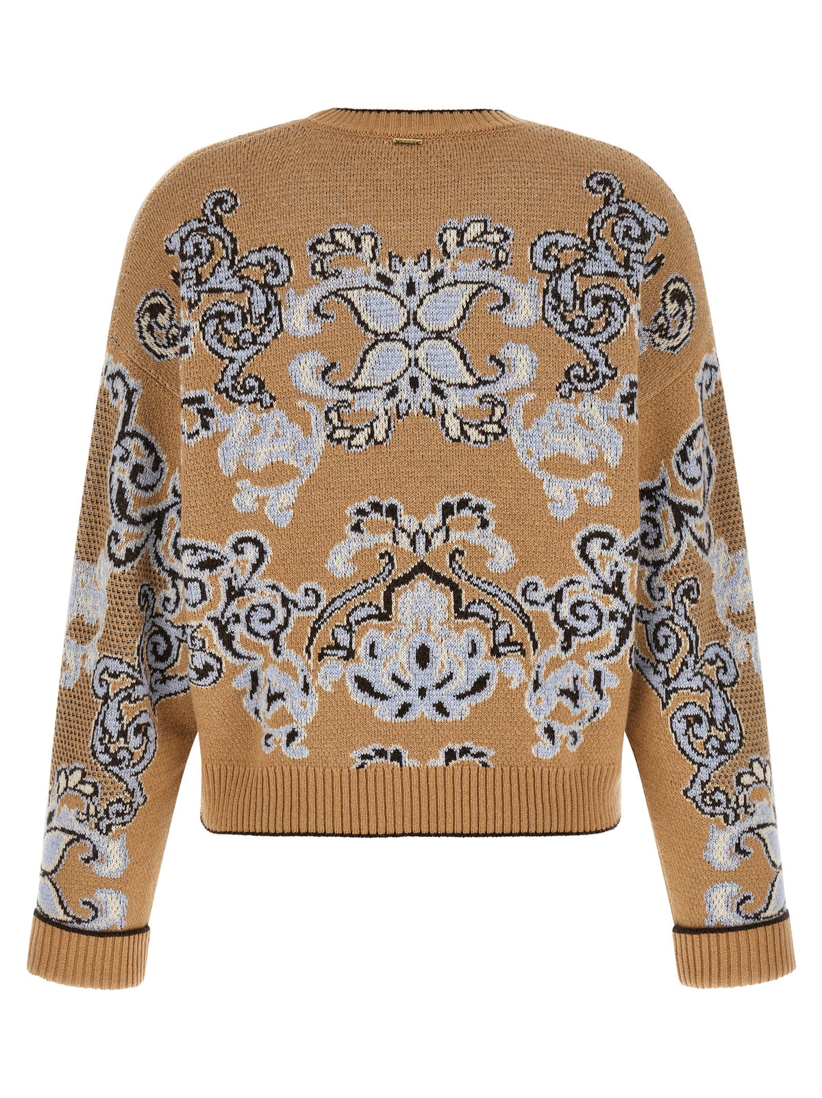 Twinset Brown Wool Cardigan - Sophisticated Elegance