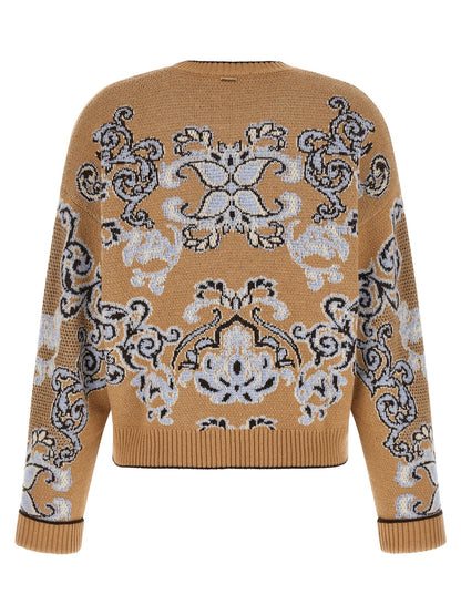 Twinset Brown Wool Cardigan