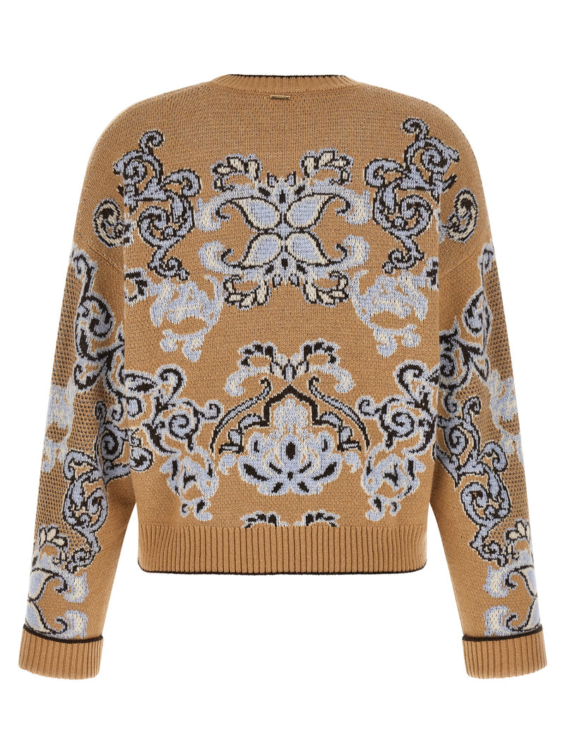 Twinset Brown Wool Cardigan - Sophisticated Elegance