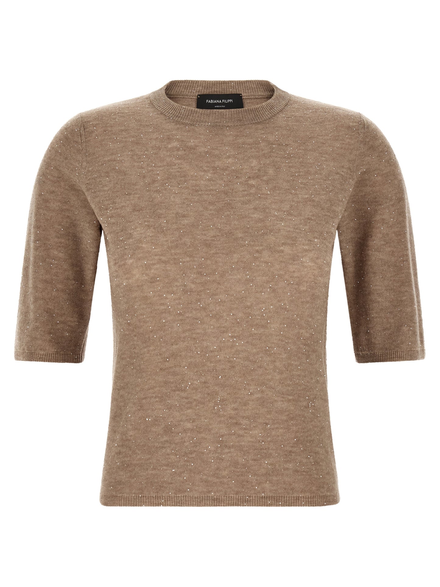 Fabiana Filippi Beige Wool T-Shirt