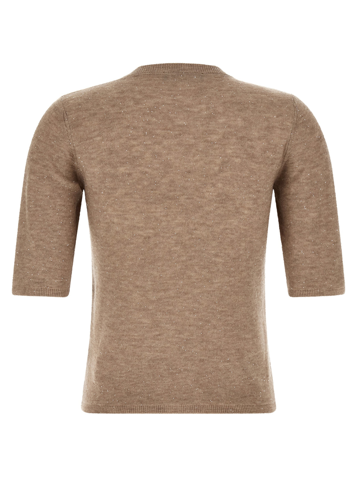 Fabiana Filippi Beige Wool T-Shirt - Elegant Knitwear