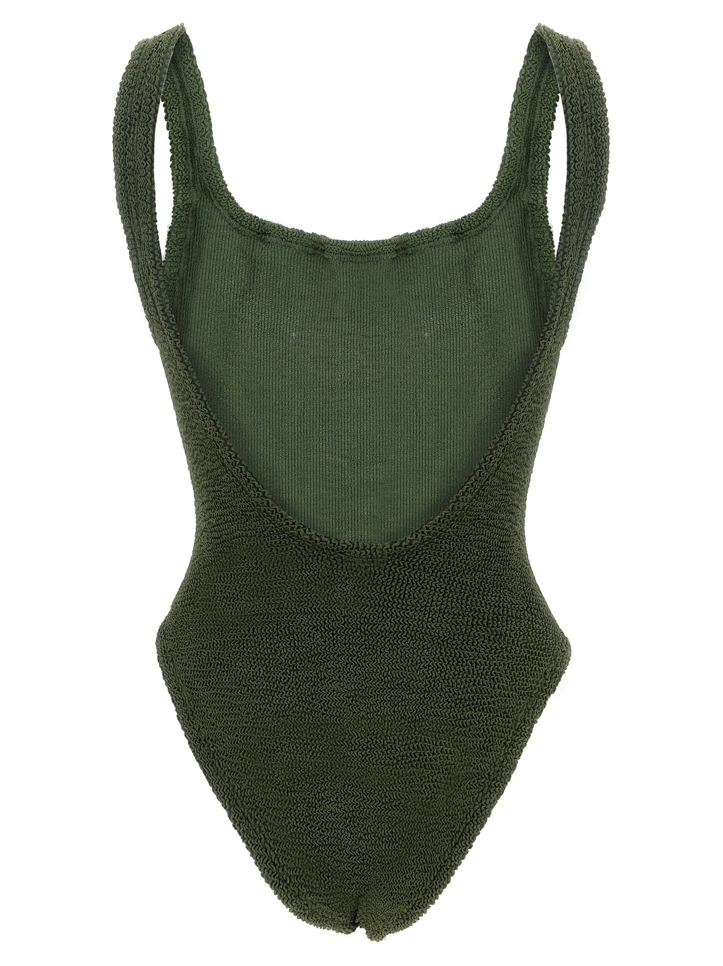 Hunza G Bicolor Polyamide One-Piece Swimsuit