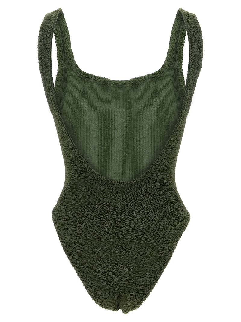 Hunza G Bicolor Polyamide One-Piece Swimsuit