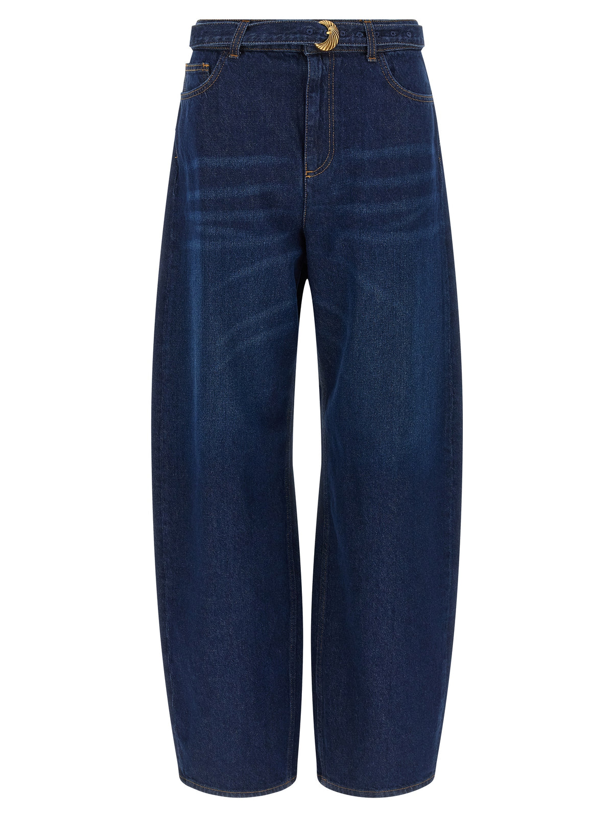 Twinset Blue Cotton High-Waisted Jeans for Women