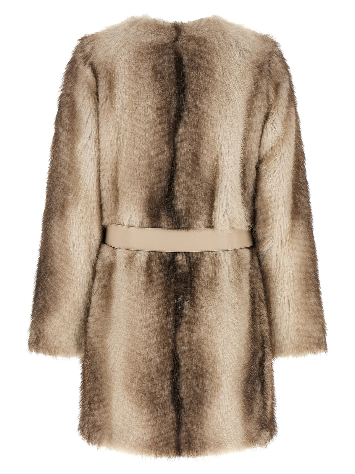 Twinset Eco-Fur Brown Coat for Women