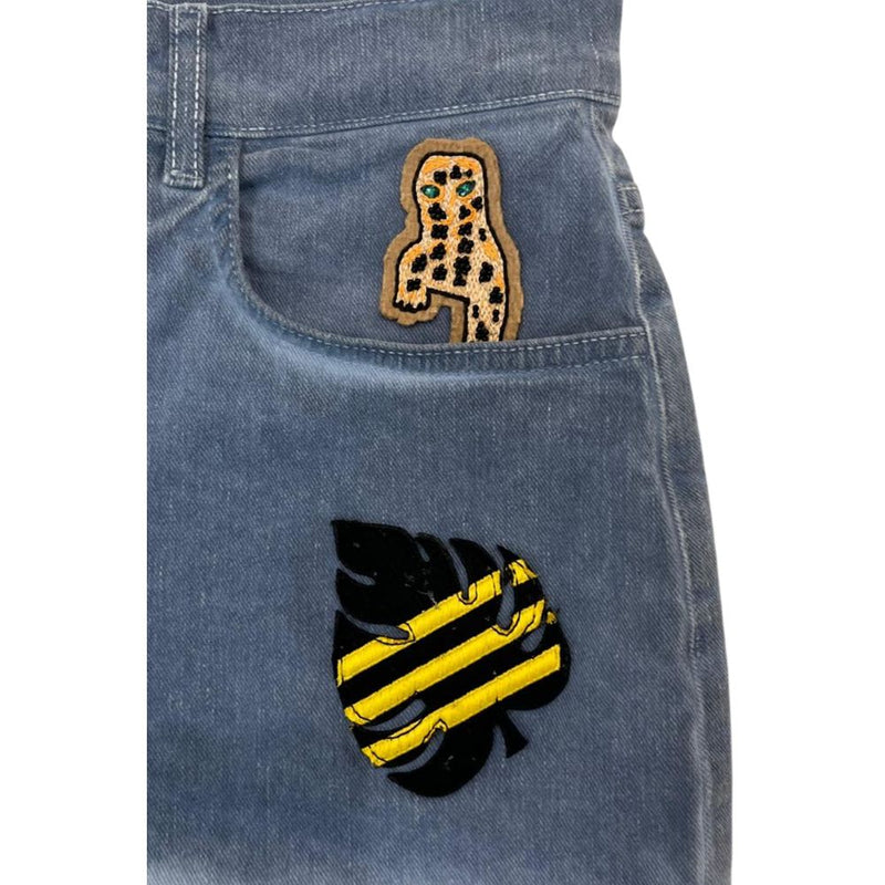 Mr&Mrs Italy Blue Cotton Women Shorts - Chic High-Waisted Design