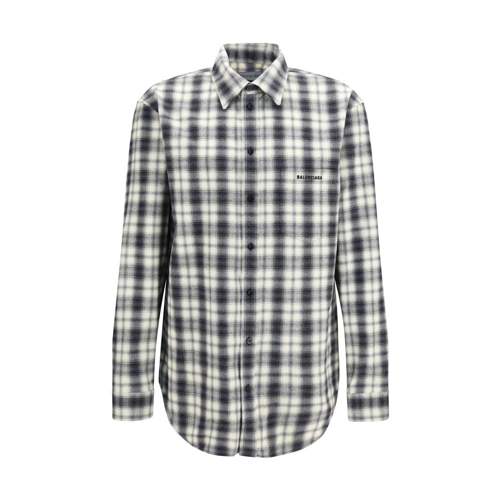 Balenciaga Multicolor Cotton Checked Flannel Shirt
