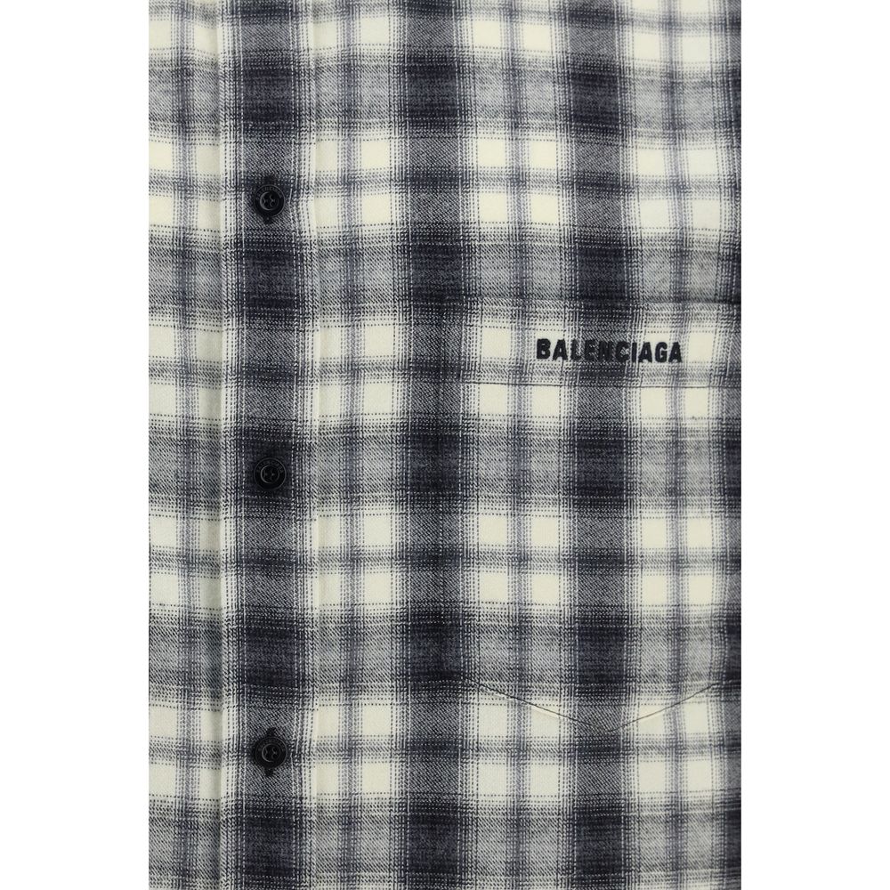 Balenciaga Multicolor Cotton Checked Flannel Shirt