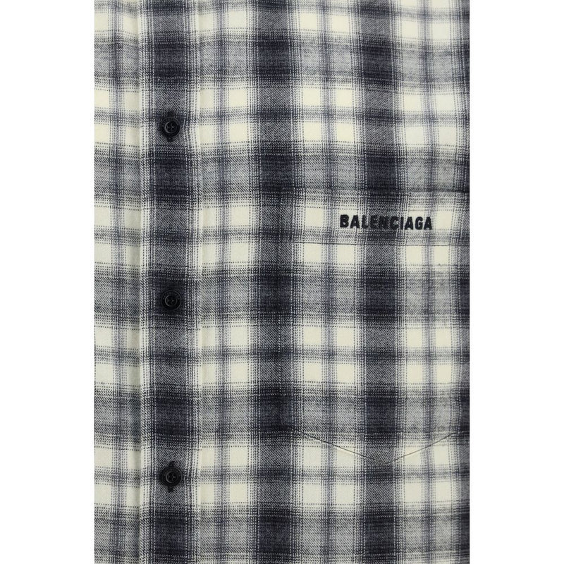 Chemise en Coton Multicolore à Motifs Balenciaga