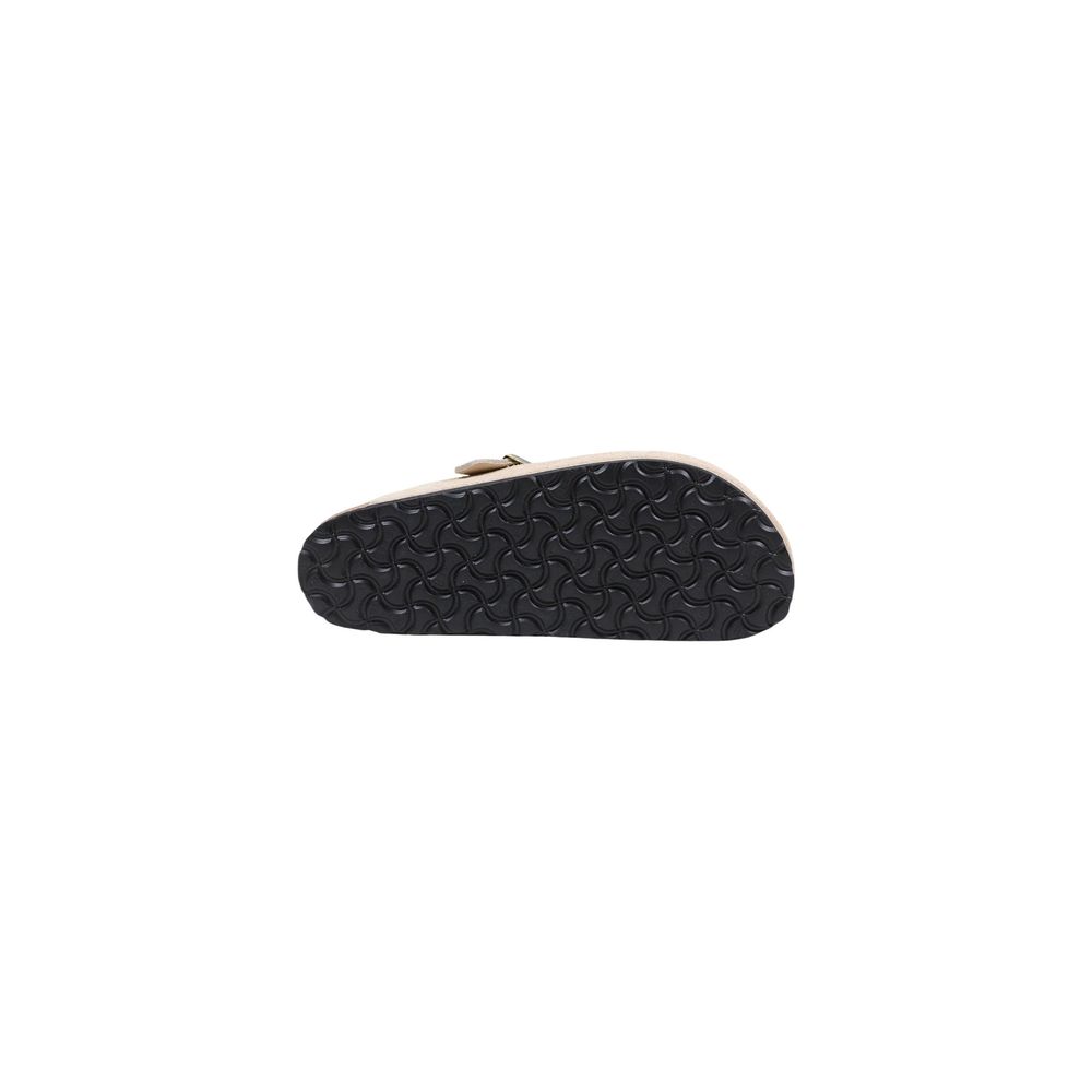 Birkenstock Boston Beige Suede Leather Clogs for Women