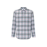 Chemise en coton bleue Burberry pour homme