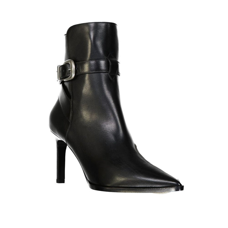 Celine Black Calfskin High Heel Boots for Women