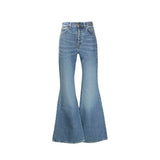 Chloé Blue Cotton Flared Jeans for Women