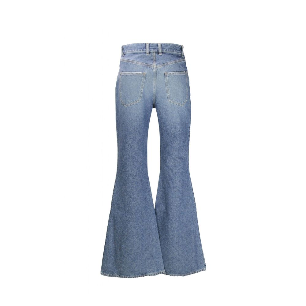 Chloé Blue Cotton Flared Jeans for Women