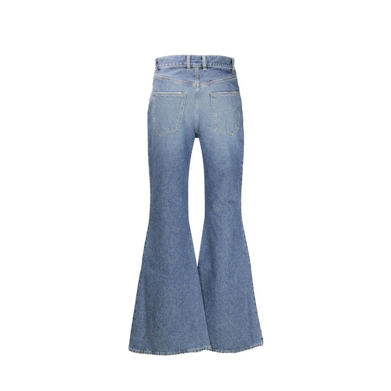 Chloé Blue Cotton Flared Jeans for Women