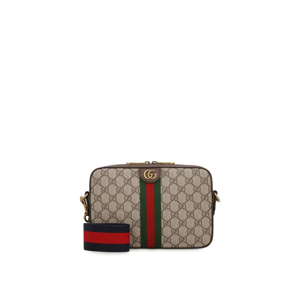 Gucci Beige Cotton Shoulder Bag for Men