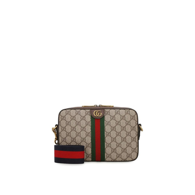 Gucci Beige Cotton Shoulder Bag for Men