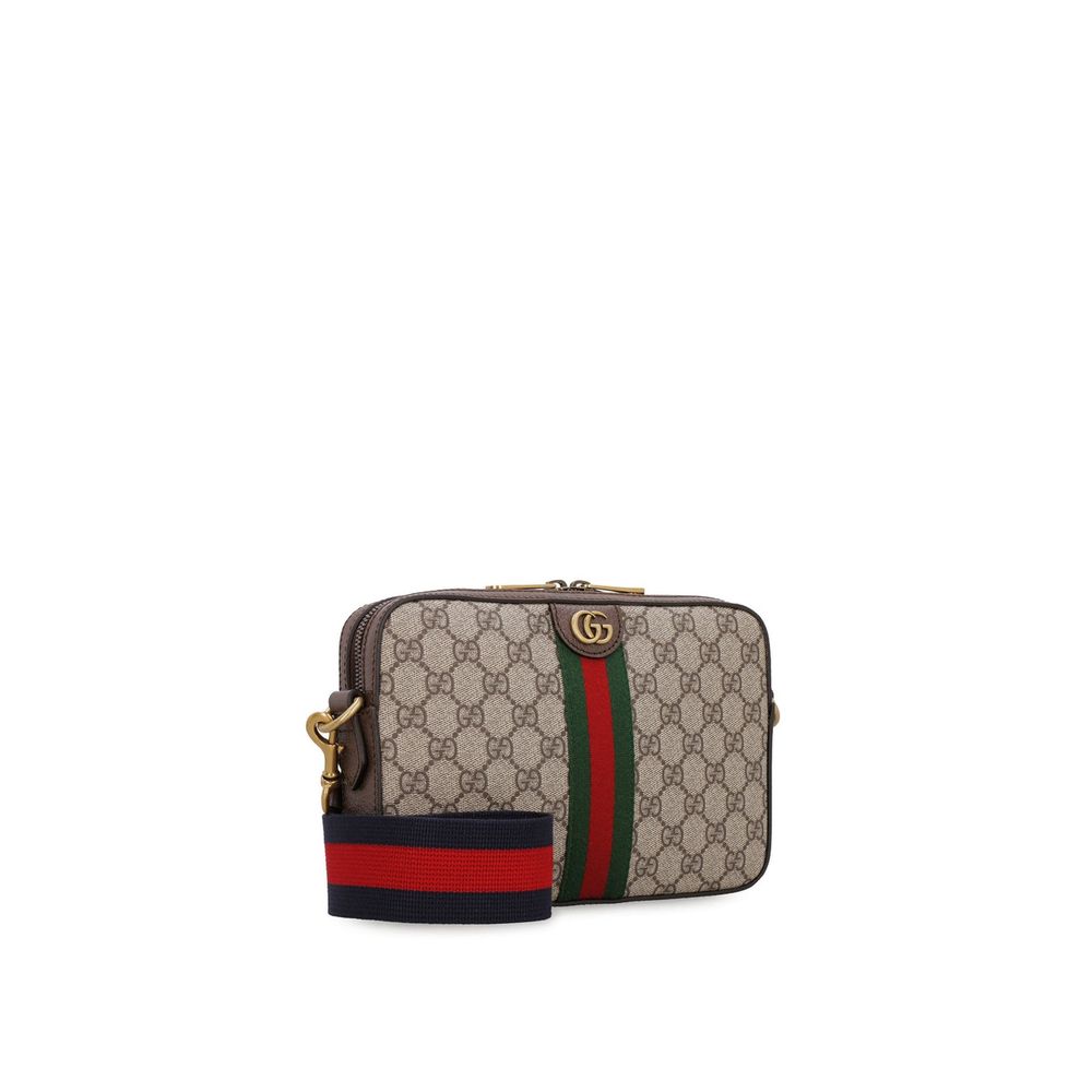 Gucci Beige Cotton Shoulder Bag for Men