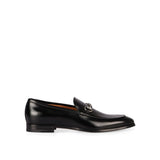 Gucci Black Calfskin Slip-On Loafers for Men