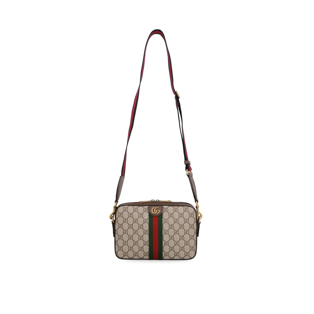 Gucci Beige Cotton Shoulder Bag for Men