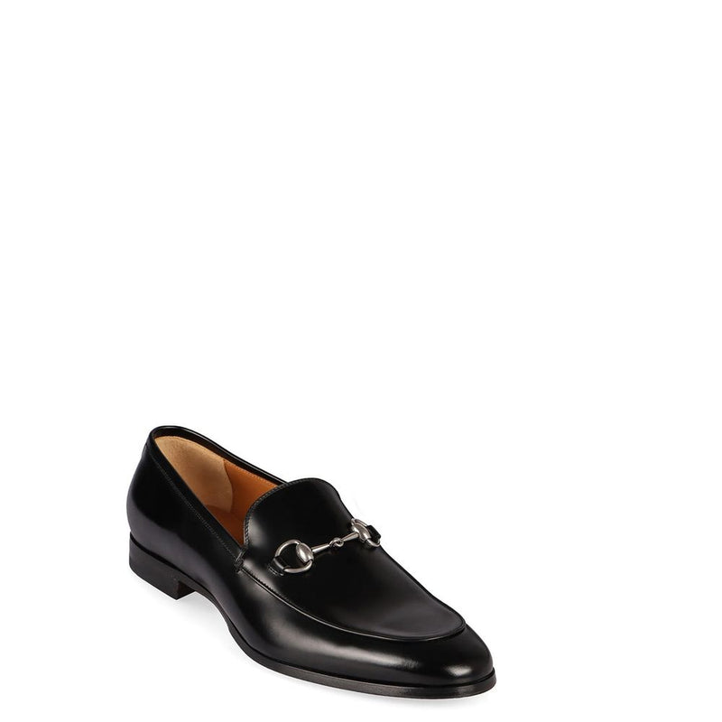 Gucci Black Calfskin Slip-On Loafers for Men