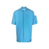 Ambush Blue Cotton Shortsleeve Shirt for Men