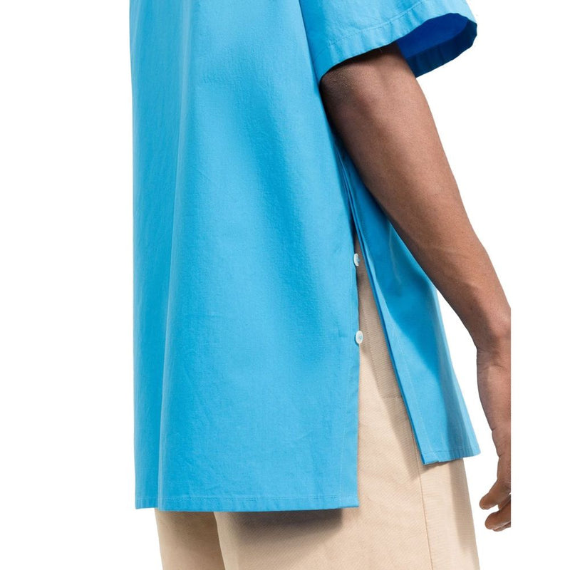 Ambush Blue Cotton Shortsleeve Shirt for Men