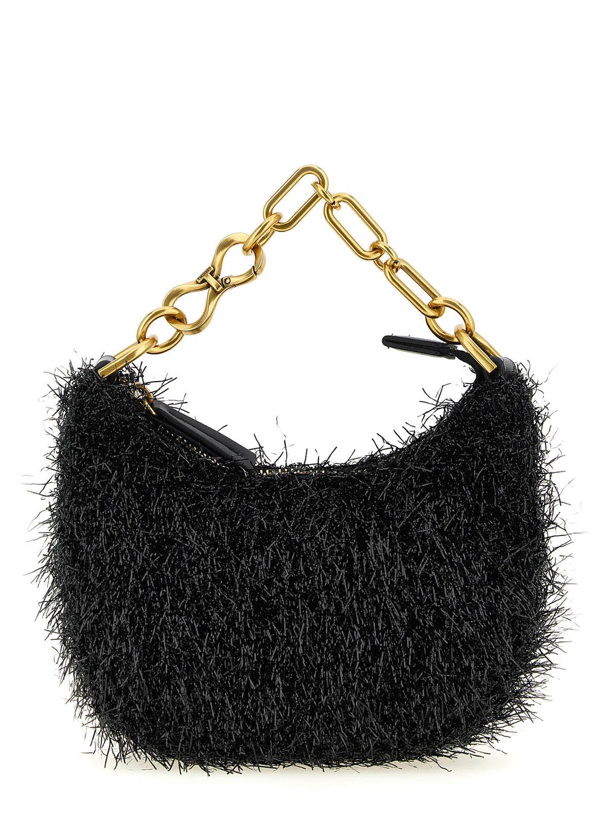 Mini Croissant Black Handbag by Twinset