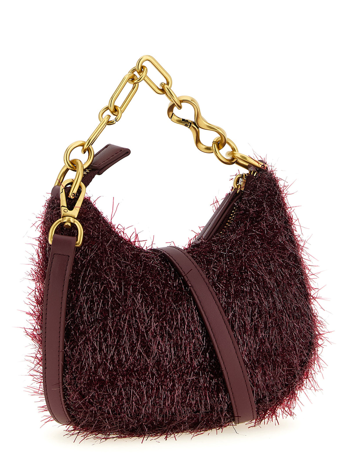 Twinset Mini Croissant Bordeaux Handbag