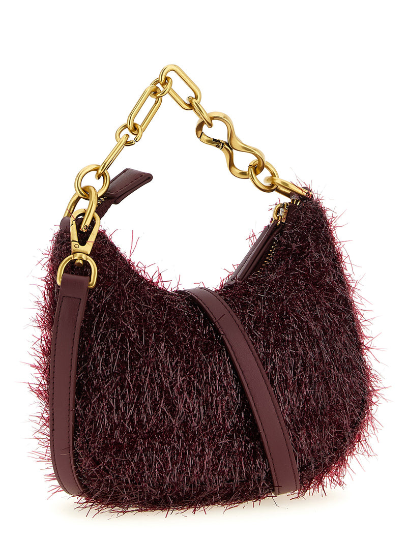 Twinset Mini Croissant Bordeaux Handbag - Chic Evening Accessory