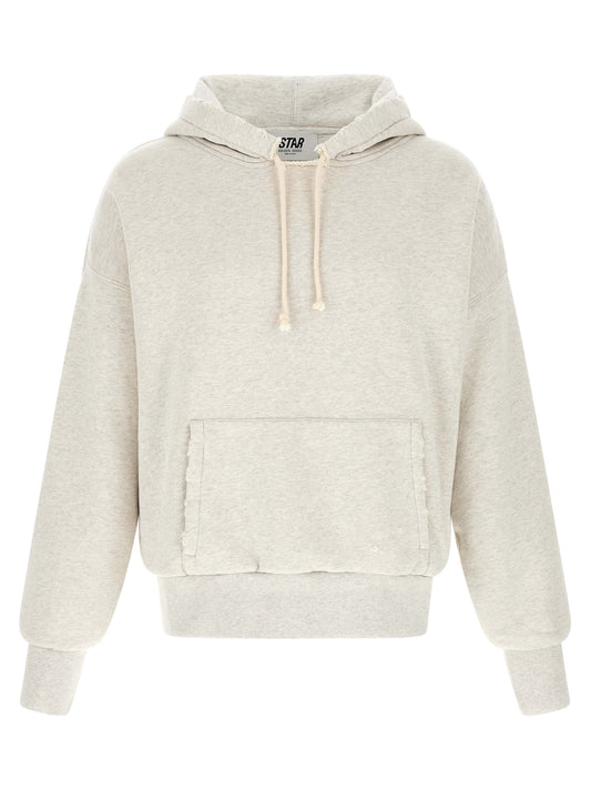 Golden Goose Gray Cotton Sweatshirt - Iconic Star Design