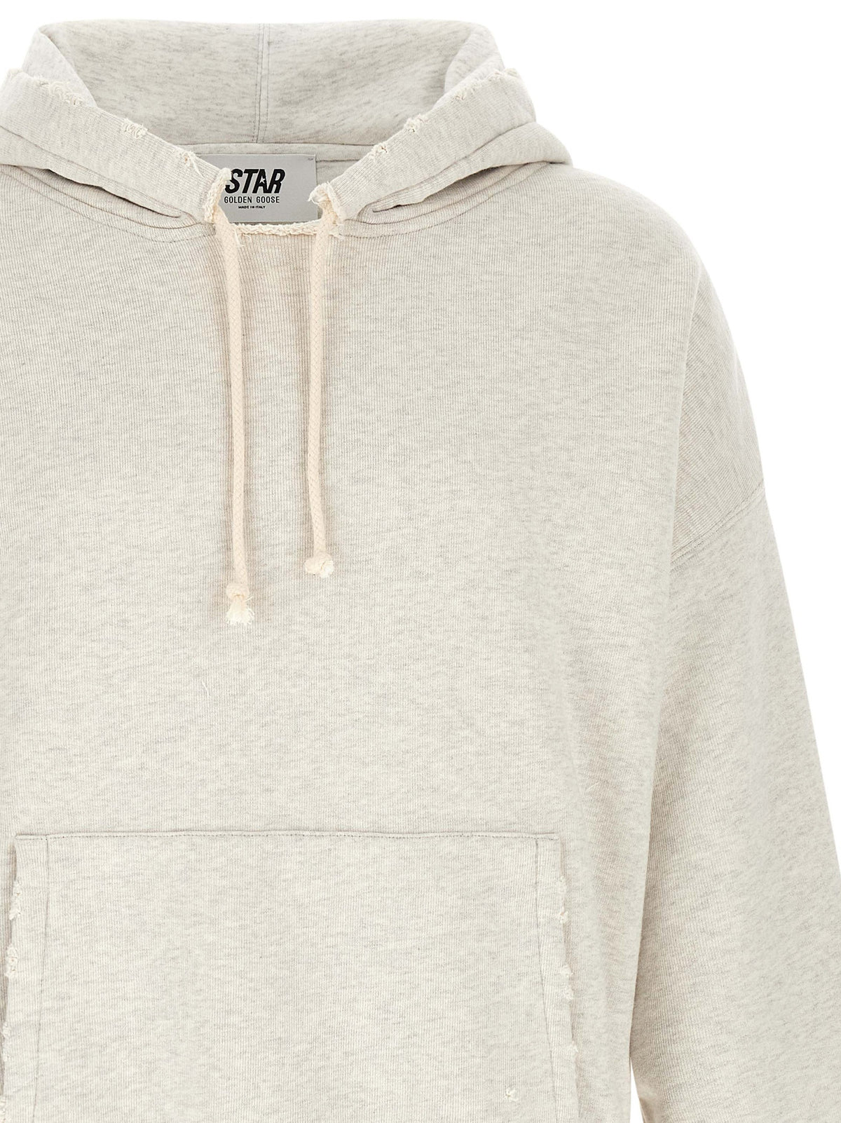 Golden Goose Gray Cotton Sweatshirt - Iconic Star Design