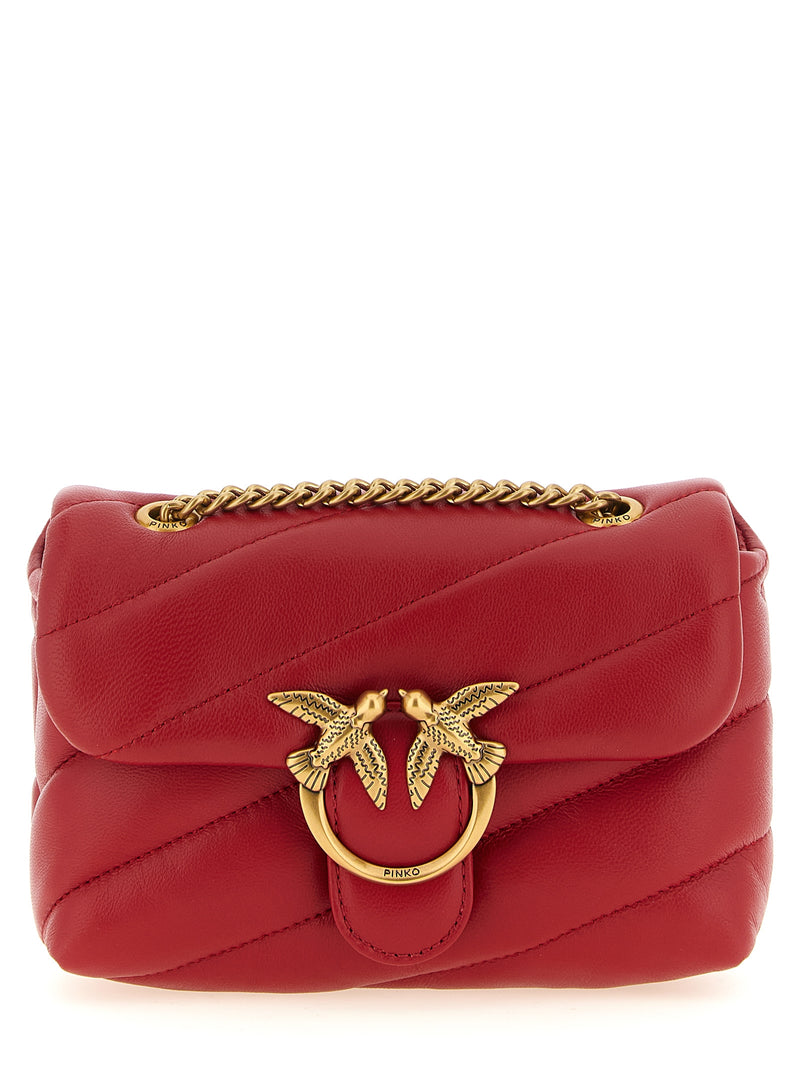 PINKO Baby Love Puff Multicolor Lamb Leather Crossbody Bag