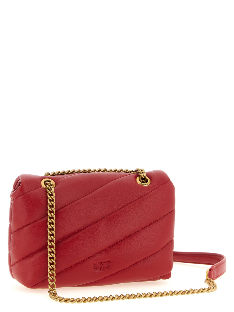 PINKO Baby Love Puff Multicolor Lamb Leather Crossbody Bag