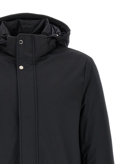 MooRER Blue Wool Parka